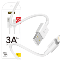dudao przewód kabel usb / lightning 3a 1m biały (l1l white)