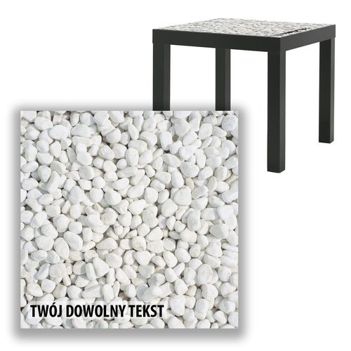 BLAT SZKLANY IKEA LACK Kamyki z Twoim napisem 55x55cm 071b na Arena.pl