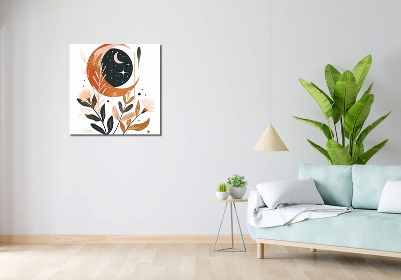 Obraz 70x70cm Siła i Księżyc zdjęcie 2