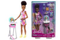 Barbie opiekunka Skipper+bobas HTK34
