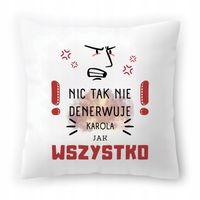Poduszka Dla Karola Urodziny Imieniny Na Prezent Z Nadrukiem Ze Zdjęciem