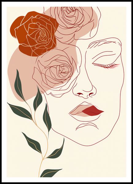 Plakat 70x100cm Beż i Twarz zdjęcie 3