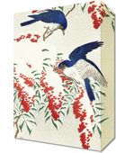 Obraz 20x30cm Flycatchers, Koson Japoński Vintage do Salonu