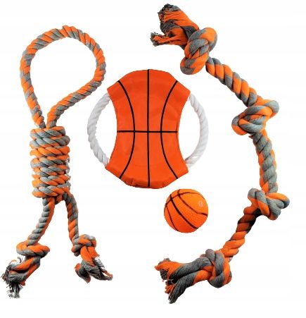 Masywny Duży zestaw zabawek dla psa szarpak, piłka na Arena.pl