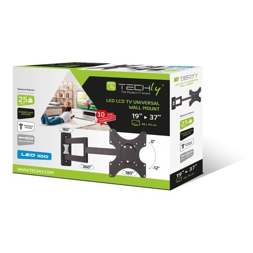 Uchwyt ścienny Techly 19"-37", 25kg obrotowy na Arena.pl