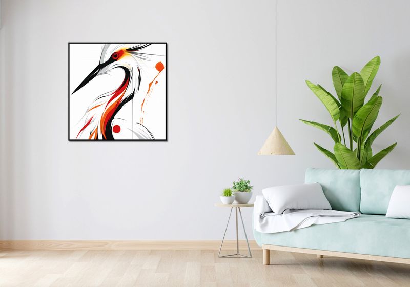 Plakat 80x80cm Bocian zdjęcie 4