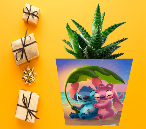 Doniczka do kwiatów/roślin - Lilo i Stich na Arena.pl