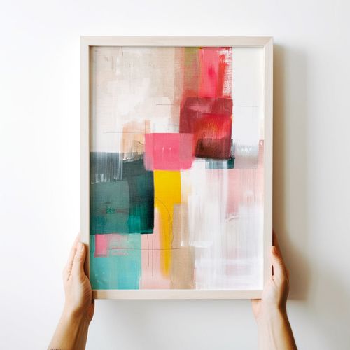 Plakat abstrakcja malarska 40x50 cm na Arena.pl
