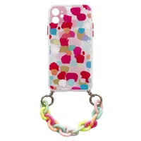 color chain case żelowe elastyczne etui z łańcuchem łańcuszkiem