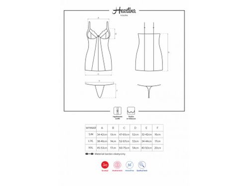 KOSZULKA NOCNA EROTYCZNA CZERWONA OBSESSIVE L/XL na Arena.pl