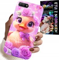 ETUI DO HUAWEI Y6 2018 - SŁODKA KACZUCHA, KACZKA NA RÓŻOWYM TLE
