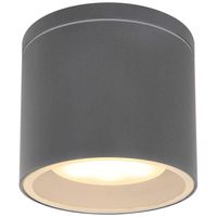 LAMPA sufitowa stropowa ALCALA 32063A Globo tuba OPRAWA zewnętrzna outdoor IP44 antracyt przezroczysta