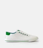 Trampki damskie białe perforowane sneakersy sznurowane Ruala 39
