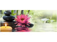 100X40CM LILIE BAMBUSY OBRAZ DREWNO