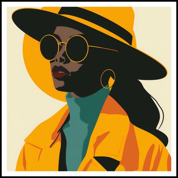 Plakat 100x100cm Żółta Stylowość zdjęcie 3