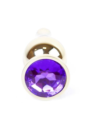 plug jewellery gold butt plug  purple na Arena.pl