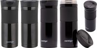 KUBEK TERMICZNY CONTIGO BYRON 590ML CZARNY - BLOKADA POKRYWY - BEZ BPA