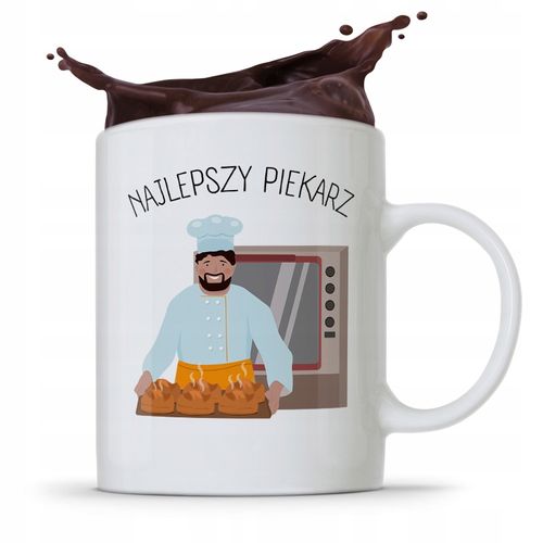 Kubek Prezent Dla Piekarza Najlepszy Piekarz Z Nadrukiem Ze Zdjęciem na Arena.pl