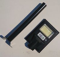 Latarnia solarna LED SMD 150W, czujnik ruchu, pilot i mocowanie IP68