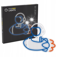 Neon LED MANTA Astronauta z rakietą SNL90MT Wielokolorowy