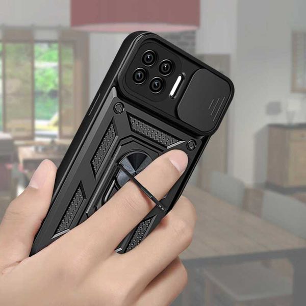 Spacecase Camring Oppo Reno 4 Lite Black zdjęcie 2