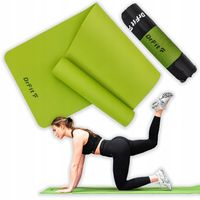 DrFit Zestaw Mata do ćwiczeń TPE Pokrowiec Joga Fitness Pilates wytrzymała