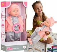 Smily Play Lalka Julka Interaktywna Bobas 40cm Mówi PL/ENG