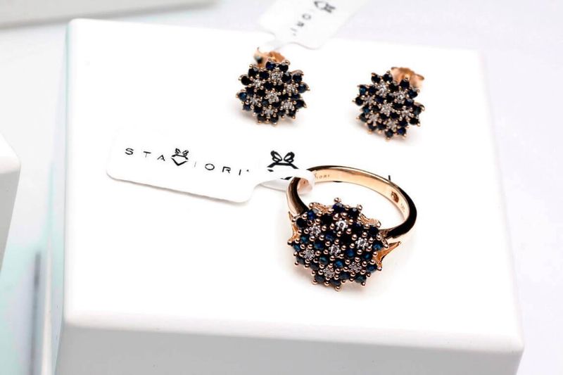 Emaga Złoty pierścionek PZD1600 - Diament zdjęcie 4