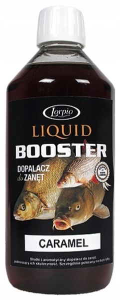 Zanęta dodatek Lorpio Liquid Booster Karmel 500ml zdjęcie 1