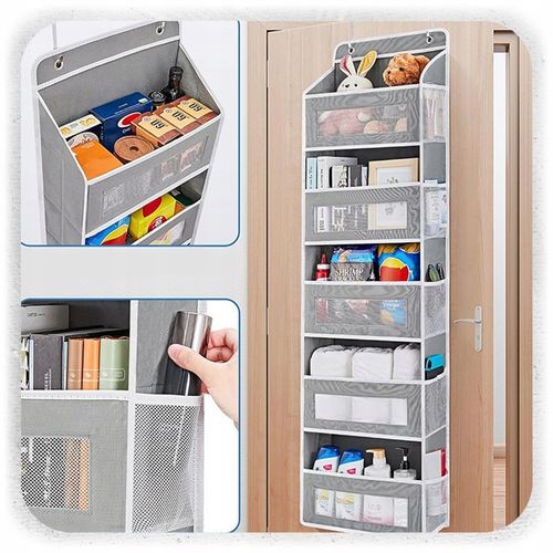 ORGANIZER NA DRZWI WISZĄCY DO SZAFY 5 PÓŁEK KIESZENIE KOSZ NA ZABAWKI na Arena.pl