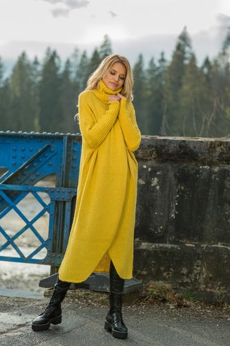 Sweter maxi F621 Espresso UNI na Arena.pl