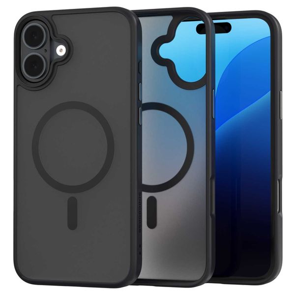 Spacecase Hybrid Mag Iphone 16 Plus Black zdjęcie 1