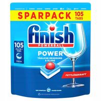 Finish Ultimate Power tabletki do zmywarki z funkcją soli 1680g 105 szt.