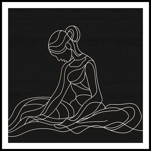 Plakat 100x100cm Pozycja Siedząca zdjęcie 3