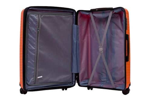 DUŻA WALIZKA PODRÓŻNA POLIPROPYLEN + POSZERZENIE SUWAKA BAGIA 100L na Arena.pl