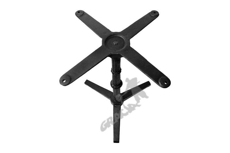 NOGA STOŁU N07 - STANDARDOWA Z KRZYŻAKIEM TRZY ŁAPKI GŁADKIE PODSTAWA STÓŁ ŻELIWNA zdjęcie 2