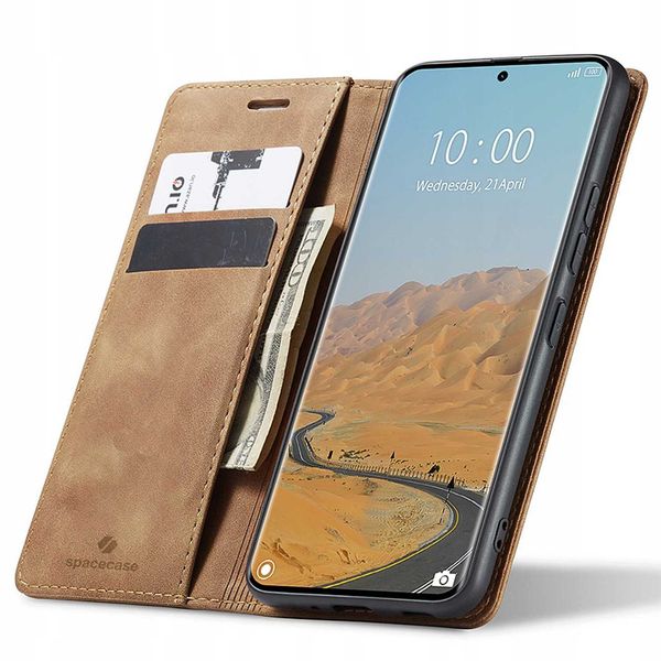 Spacecase Wallet Poco X7/Rm Note 14 Pro/Pro+ 5G Brown zdjęcie 1