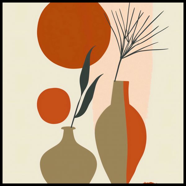 Plakat 70x70cm Wazy w Czerwieni zdjęcie 2