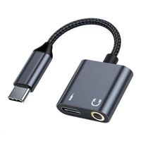 beline adapter rozdzielający usb-c na    usb-c/jack 3,5mm 60w