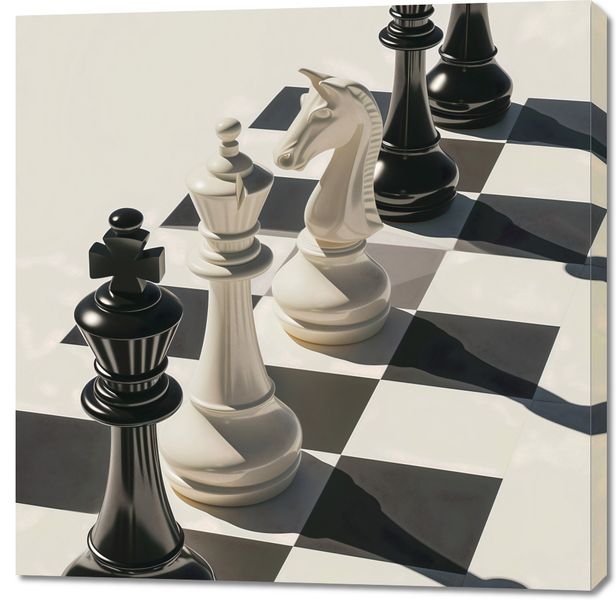 Obraz 100x100cm Szach i Mat zdjęcie 1