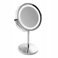 Lusterko do makijazu powiekszajace kosmetyczne z podświetleniem LED stojace