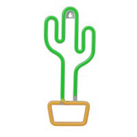 Neon LED KAKTUS pomarańcz/zielony Bat + USB FLNE02 Forever Light