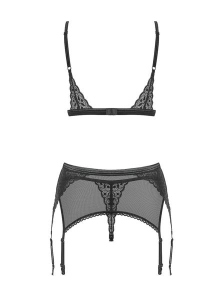 Sexy Komplet Biustonosz Pas Stringi Obsessive S/M zdjęcie 6