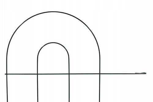 Metalowy Płotek Ogrodowy 61x305cm Ogrodzeniowy Płot Mały Niski Dekoracyjne na Arena.pl