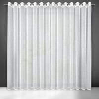 Firana gotowa na przelotkach KELLY 300x250 Eurofirany biała/srebrna