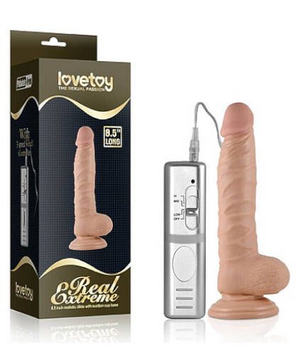 Dildo z przyssawką i wibracjami zdjęcie 4