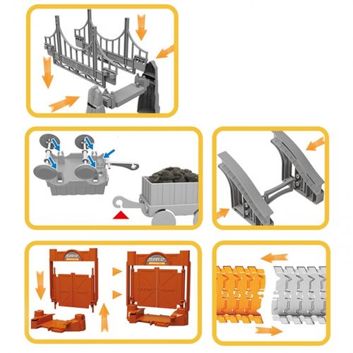 WOOPIE Tor Samochodowy XXL Kolejka Elektryczna Plac Budowy 174 el. na Arena.pl