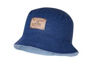 Broel GABRIEL kapelusz na lato dla chłopca len bucket hat jeans 44-46