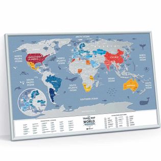 Mapa zdrapka "Travel Map™ Weekend World" | 1DEA.me