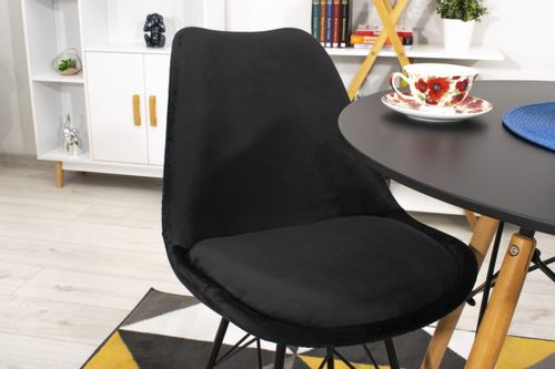 Stół TODI Okrągły 80cm - czarny na Arena.pl